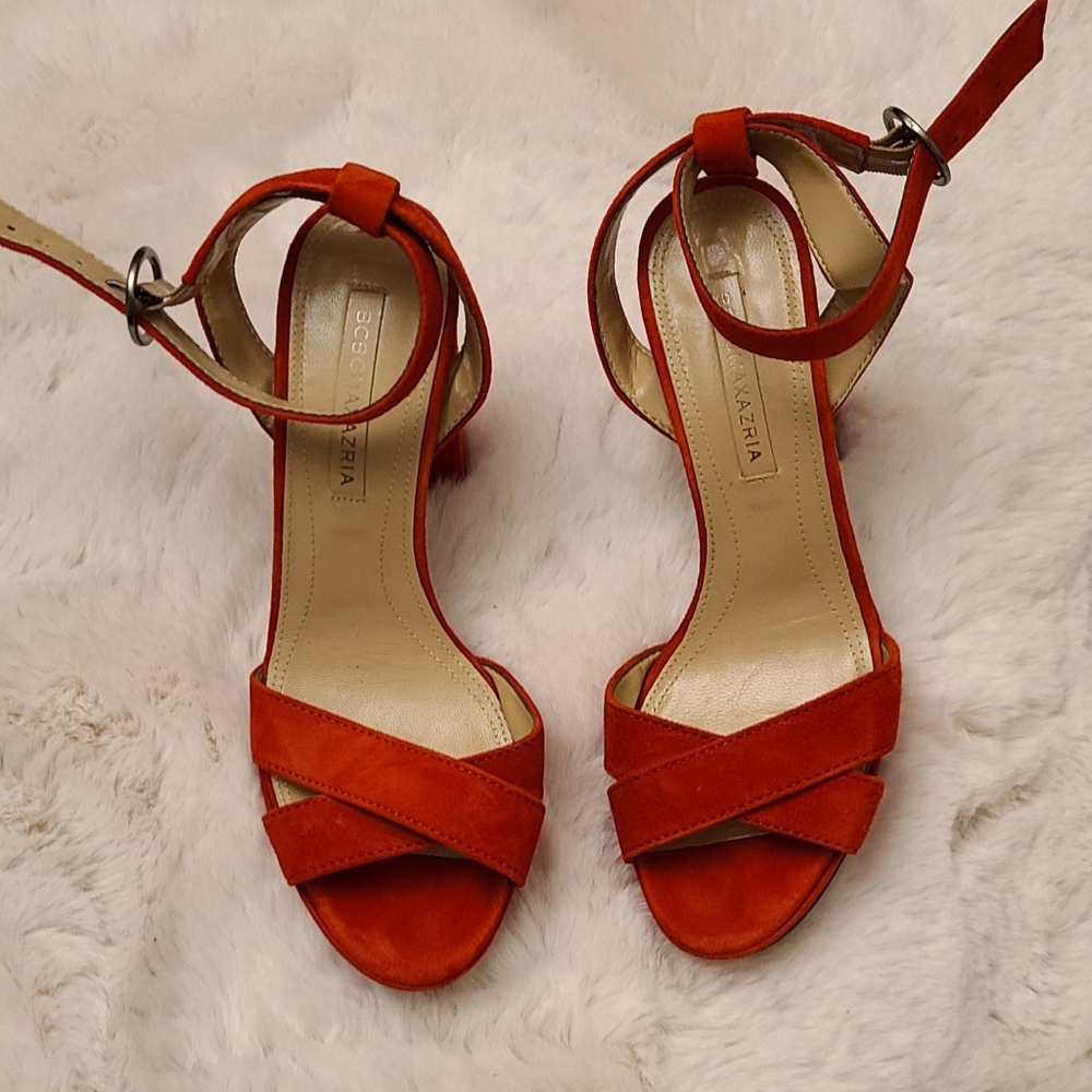 Bcbg red sandals